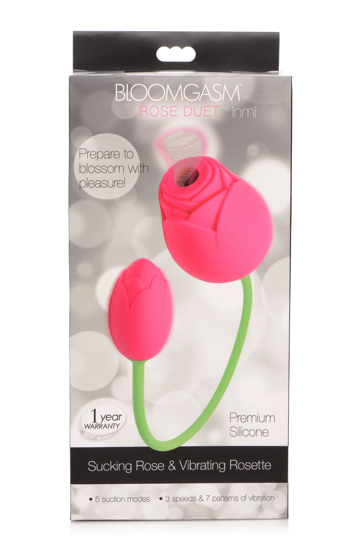 Bloomgasm Rose Duet - Sucking Rose and Vibrating - Rosette by XR Brands from LoveMart Co.