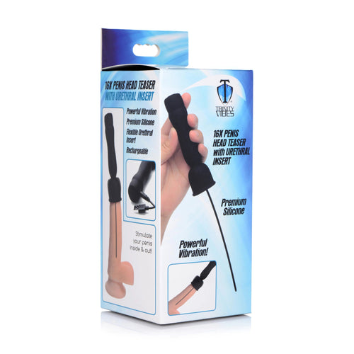 16x Penis Head Teaser With Urethral Sound by XR Brands from LoveMart Co.
