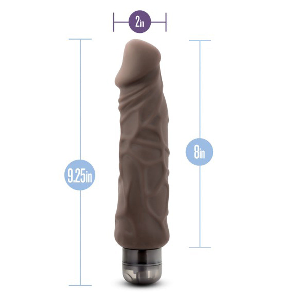 X5 Plus - Hard on Vibrating 9 Inch Dildo by Blush from LoveMart Co.