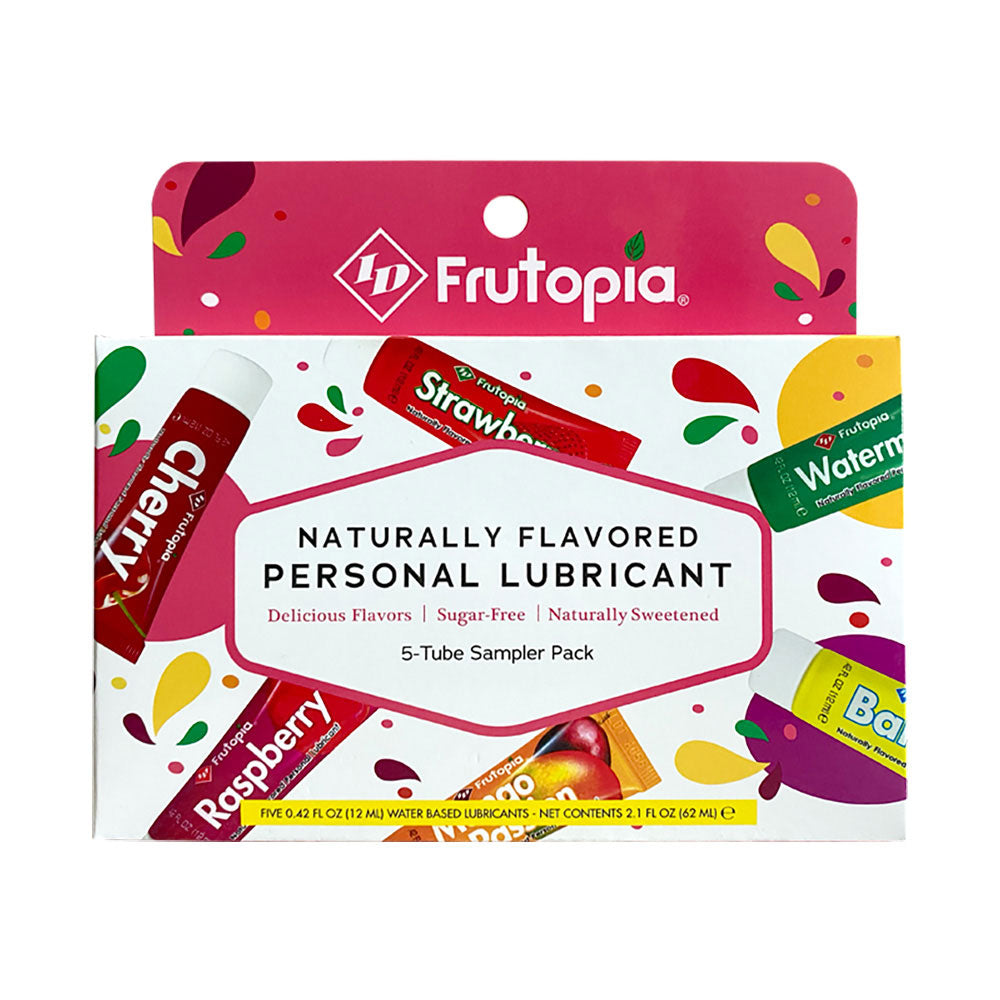 Frutopia 5-Tube Sampler Pack Assorted Flavors by ID - Lubricants from LoveMart Co.