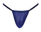 Diamond Mesh Posing Strap - One Size - Navy by Male Power from LoveMart Co.