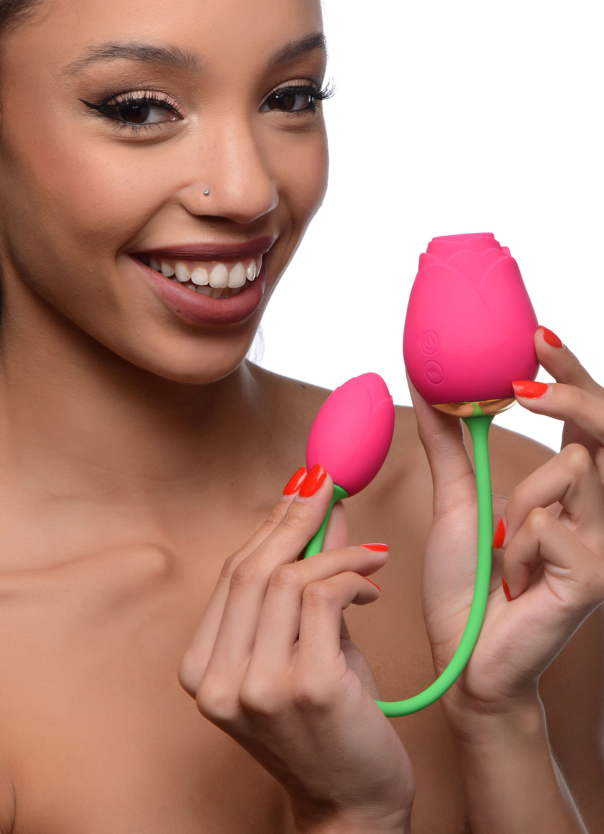 Bloomgasm Rose Duet - Sucking Rose and Vibrating - Rosette by XR Brands from LoveMart Co.