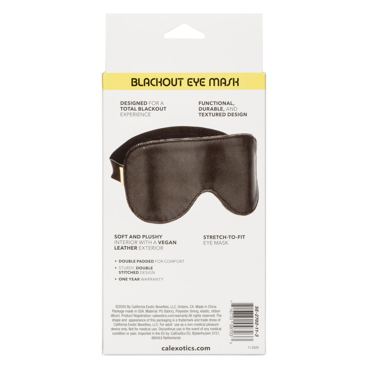 Boundless Blackout Eye Mask by CalExotics from LoveMart Co.
