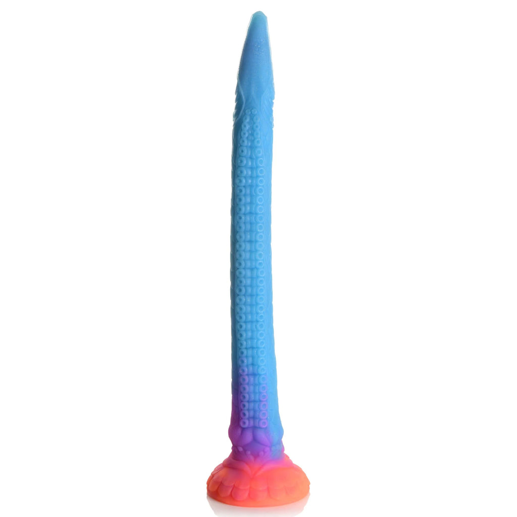 Makara Glow-in-the-Dark Silicone Snake Dildo by XR Brands from LoveMart Co.
