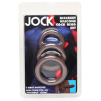 Jock Silicone Cock Ring Set in - Dark by Curve Toys from LoveMart Co.