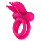 Silicone Rechargeable Dual Butterfly Ring by CalExotics from LoveMart Co.