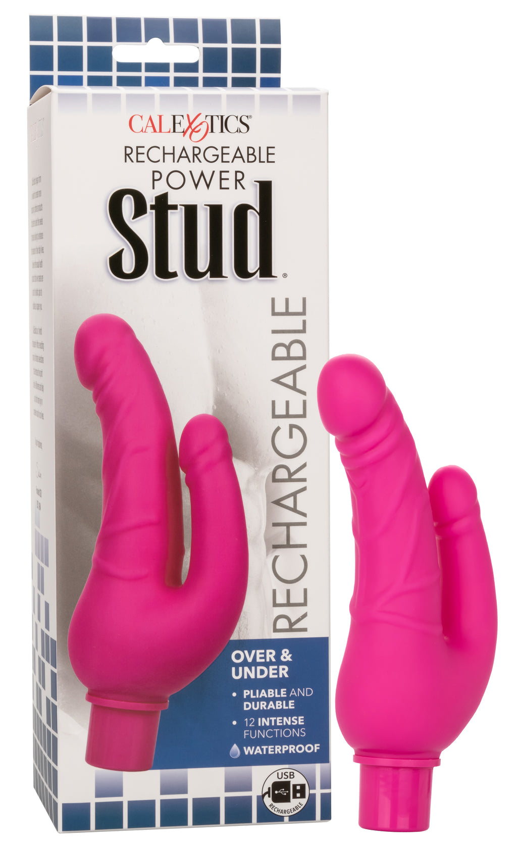 Rechargeable Power Stud Over and Under by CalExotics from LoveMart Co.