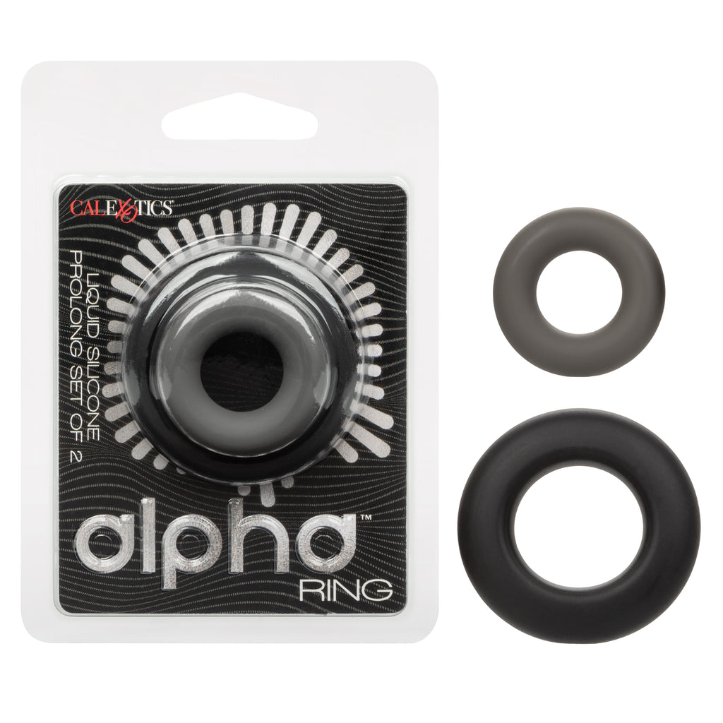 Alpha Liquid Silicone Prolong Set of 2 - /gray by CalExotics from LoveMart Co.