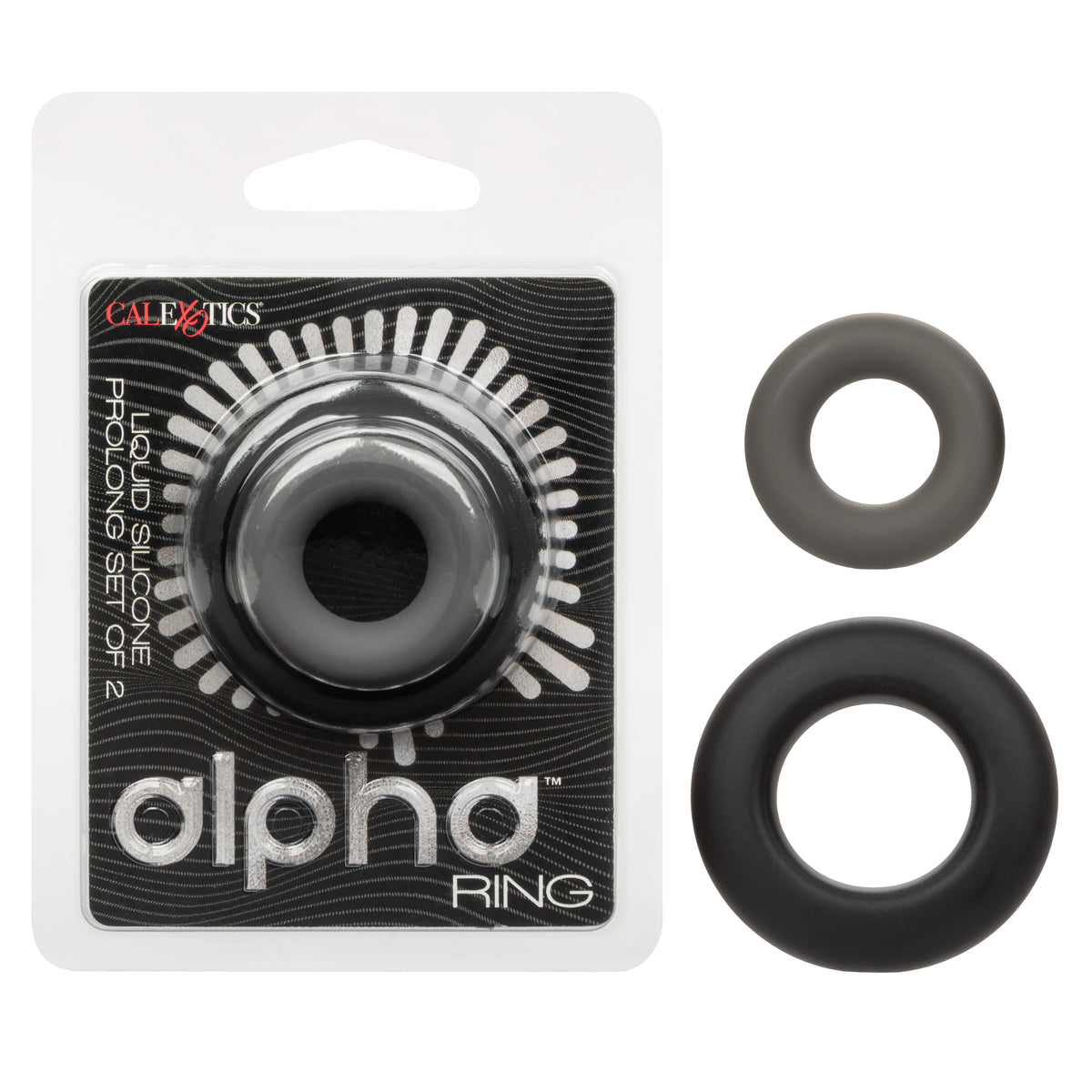 Alpha Liquid Silicone Prolong Set of 2 - /gray by CalExotics from LoveMart Co.