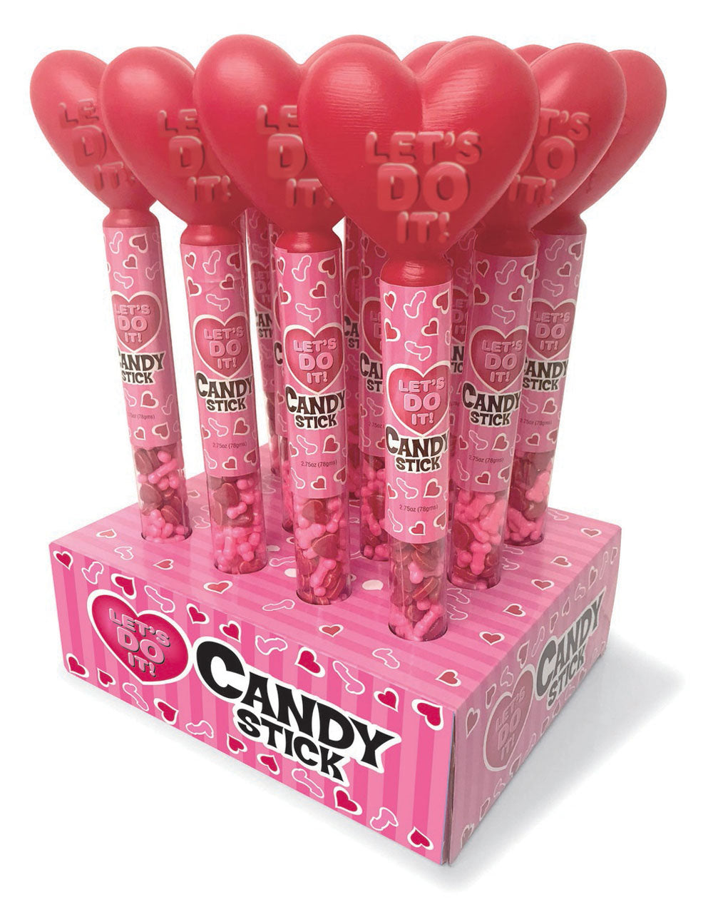 Let's Do It Candy Stick Display - 12 Count by Little Genie from LoveMart Co.