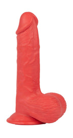 Real Skin Mr. Ruby 7.5" Dual Layer Dildo by Viben from LoveMart Co.