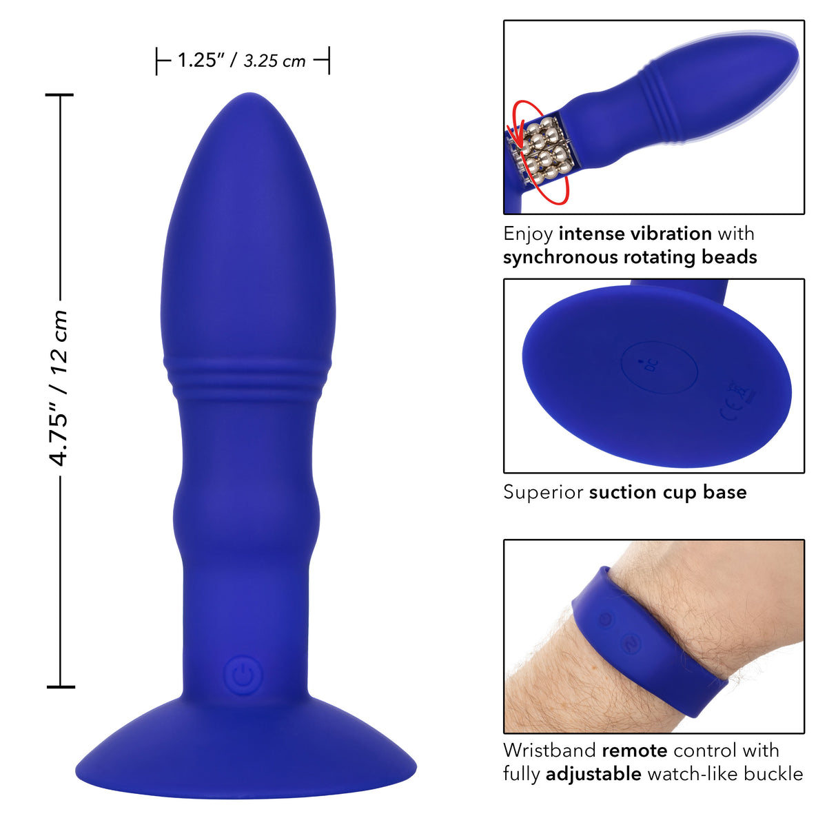 Eclipse Wristband Remote Rimming Probe by CalExotics from LoveMart Co.