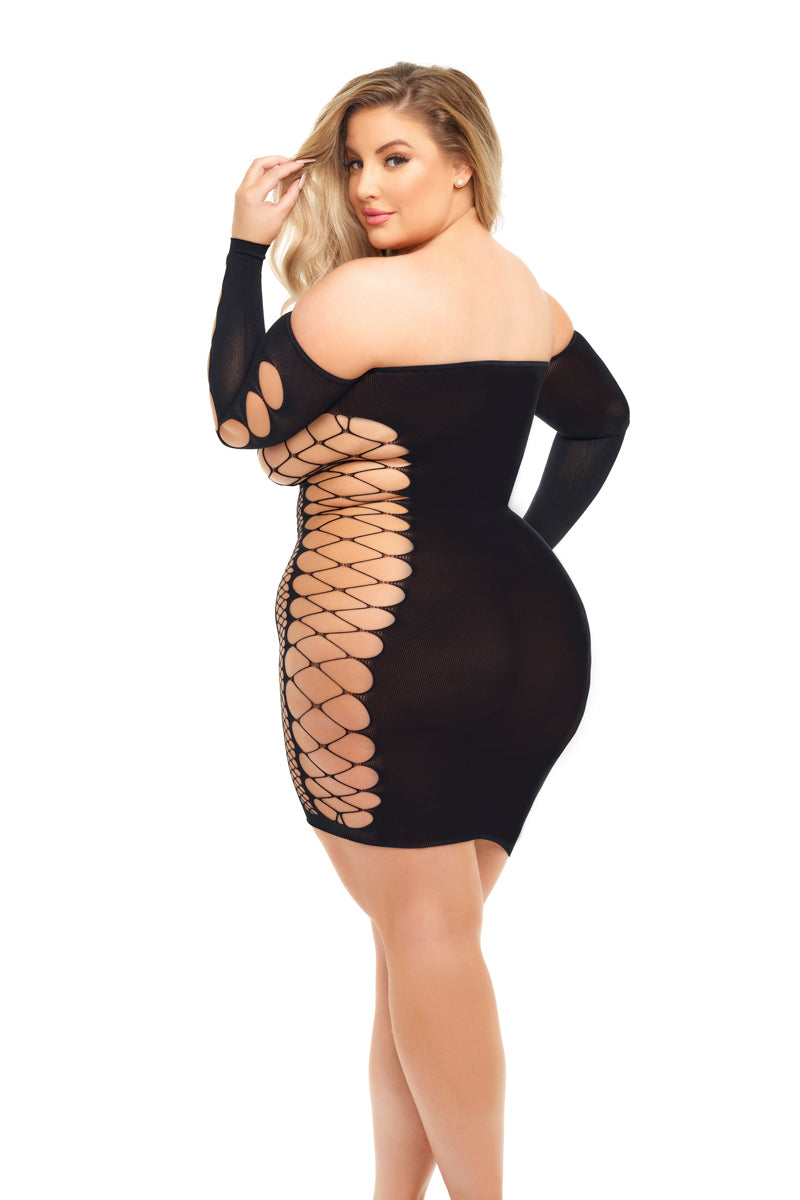 Diamond Drippin Dress - Queen Size by Pink Lipstick from LoveMart Co.
