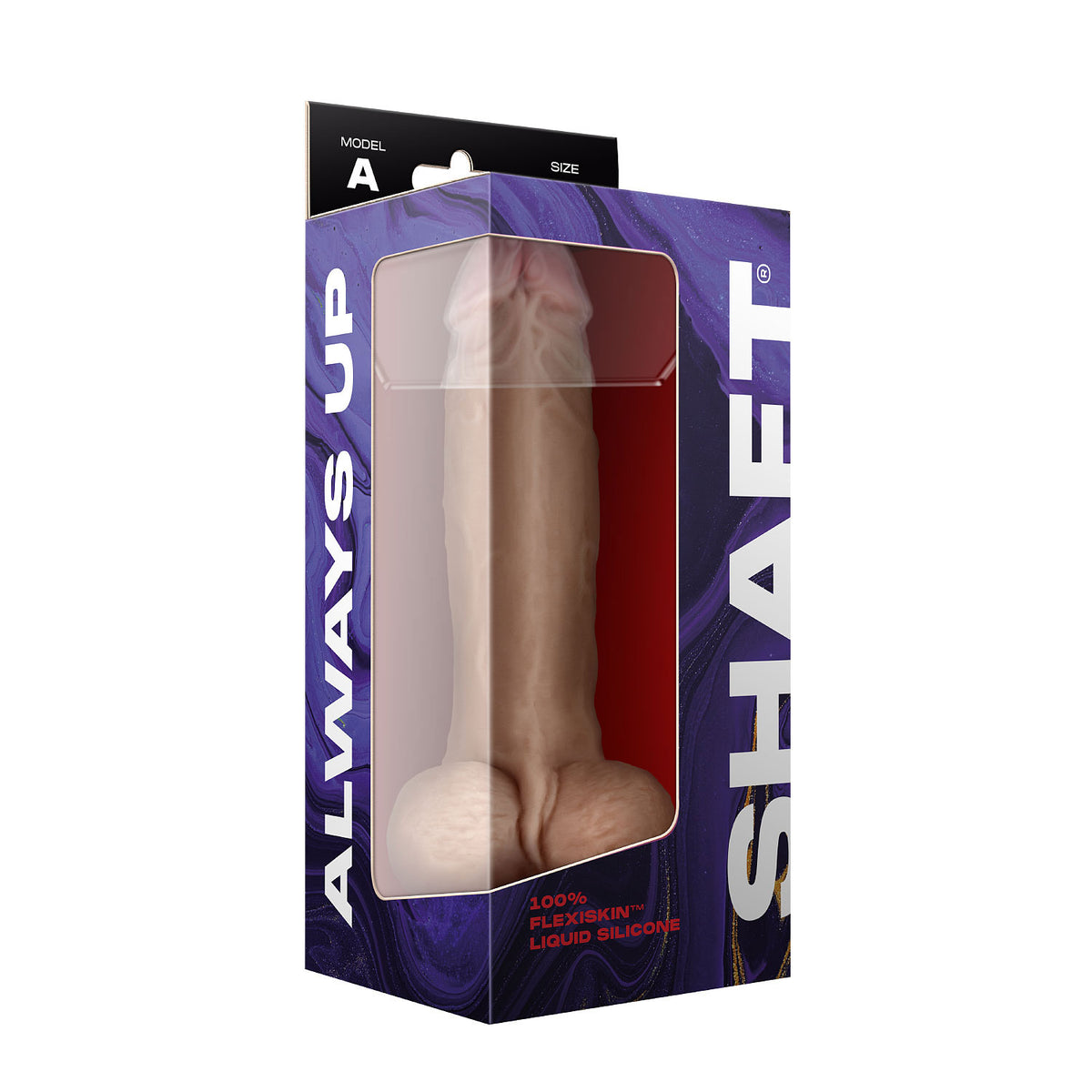 Shaft - Model a 9.5 Inch Liquid Silicone Dong With Balls - Pine by Shaft from LoveMart Co.