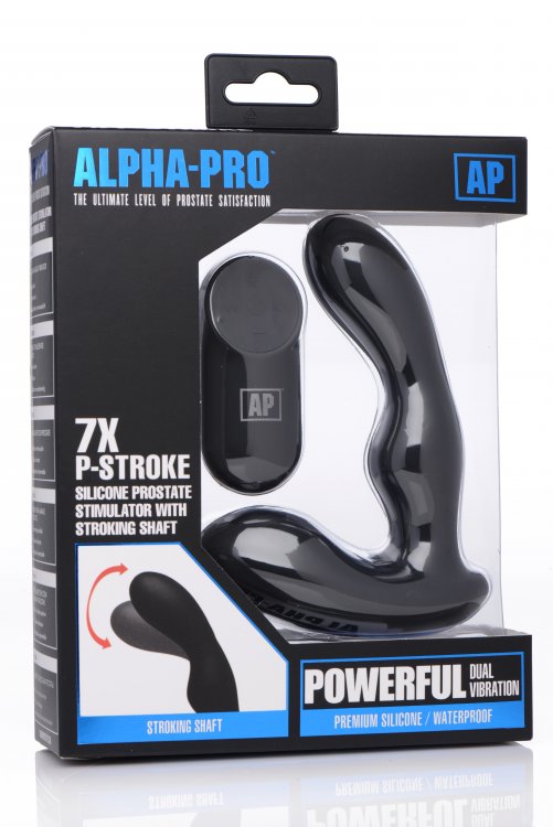 7x P-Milker Silicone Prostate Stimulator With Milking Bead by XR Brands from LoveMart Co.