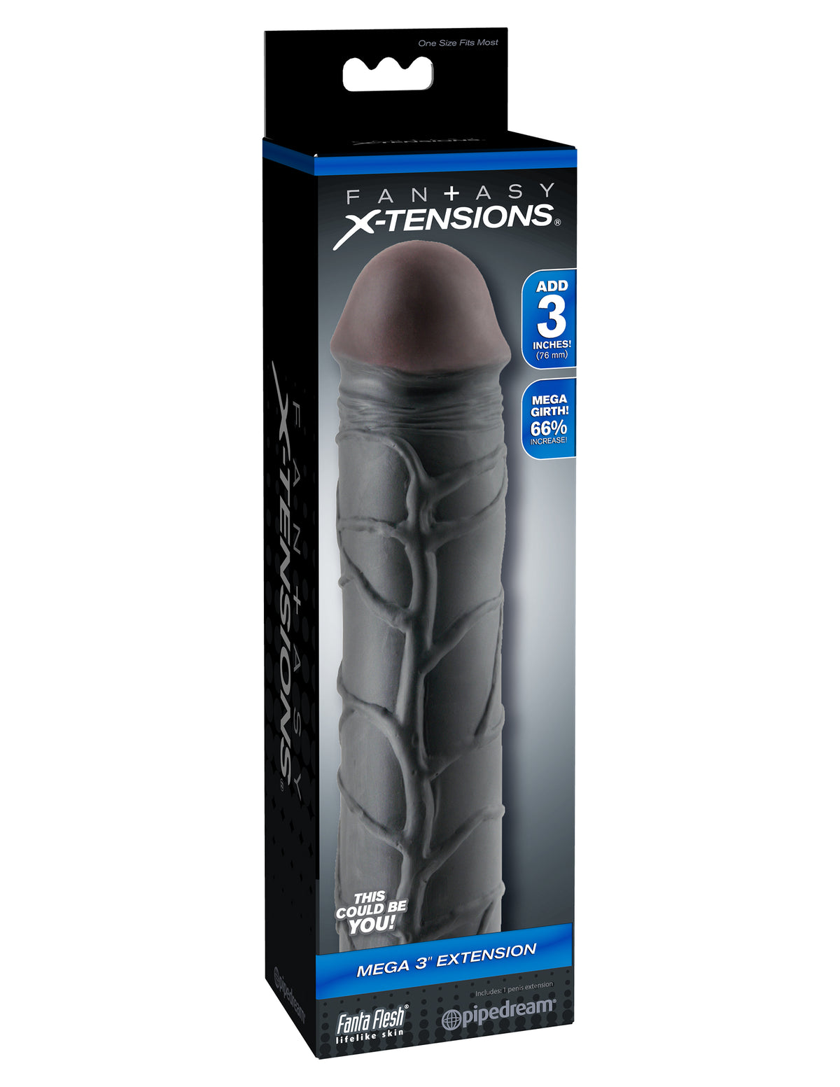Fantasy X-Tension Mega 3-Inch Extension by Pipedream from LoveMart Co.