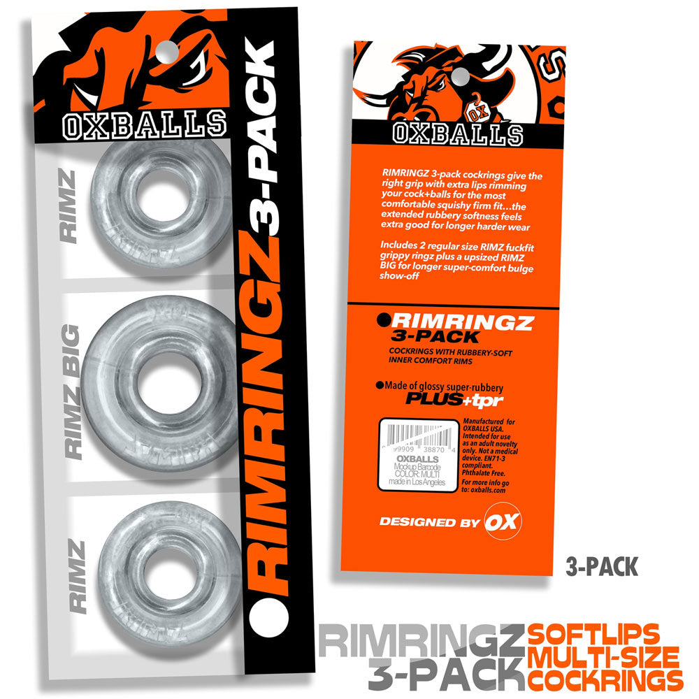 RimringzMulti Size 3 Pack by Oxballs from LoveMart Co.