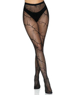 Cracked Fishnet Tights - One Size by Leg Avenue from LoveMart Co.