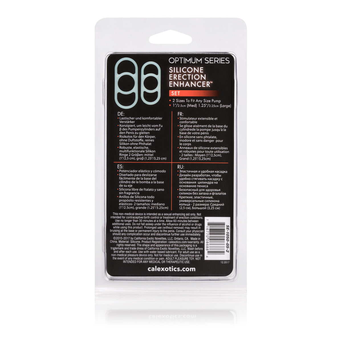 Silicone Erection Enhancer Set of Two by CalExotics from LoveMart Co.