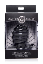 Hive Ass Tunnel Silicone Ribbed Hollow Anal Plug - Medium by XR Brands from LoveMart Co.