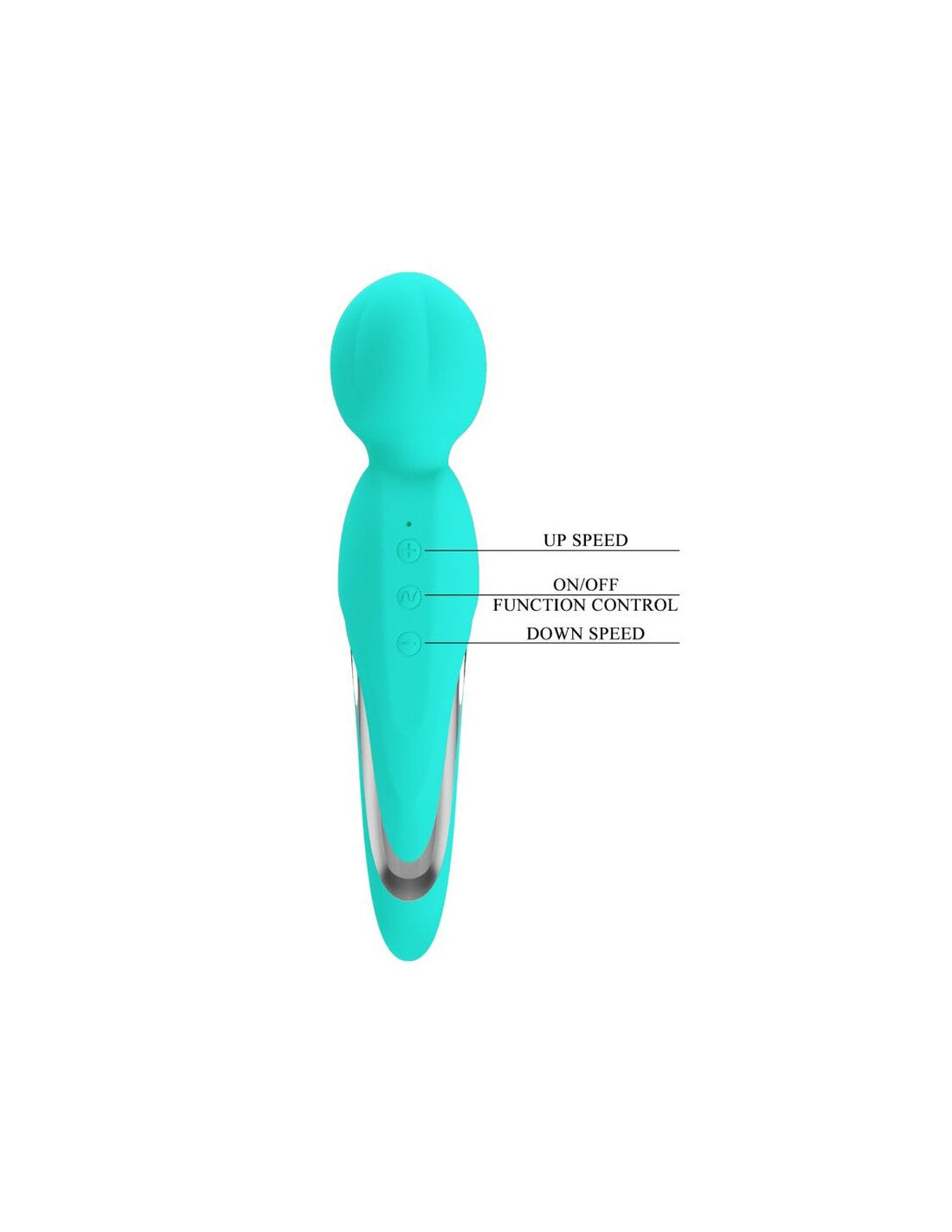 Walter Super Soft Silicone Wand - Seafoam by Pretty Love from LoveMart Co.