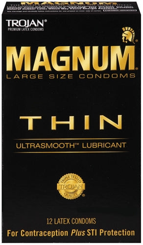Trojan Magnum Thin - 12 Pack by Paradise Marketing from LoveMart Co.