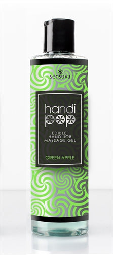 Handi Pop Handjob Massage Gel - Apple - 4.2 Oz. by Sensuva from LoveMart Co.