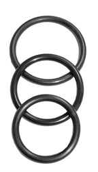 Sex and Mischief Nitrile Cock Rings 3 Pack by Sportsheets from LoveMart Co.