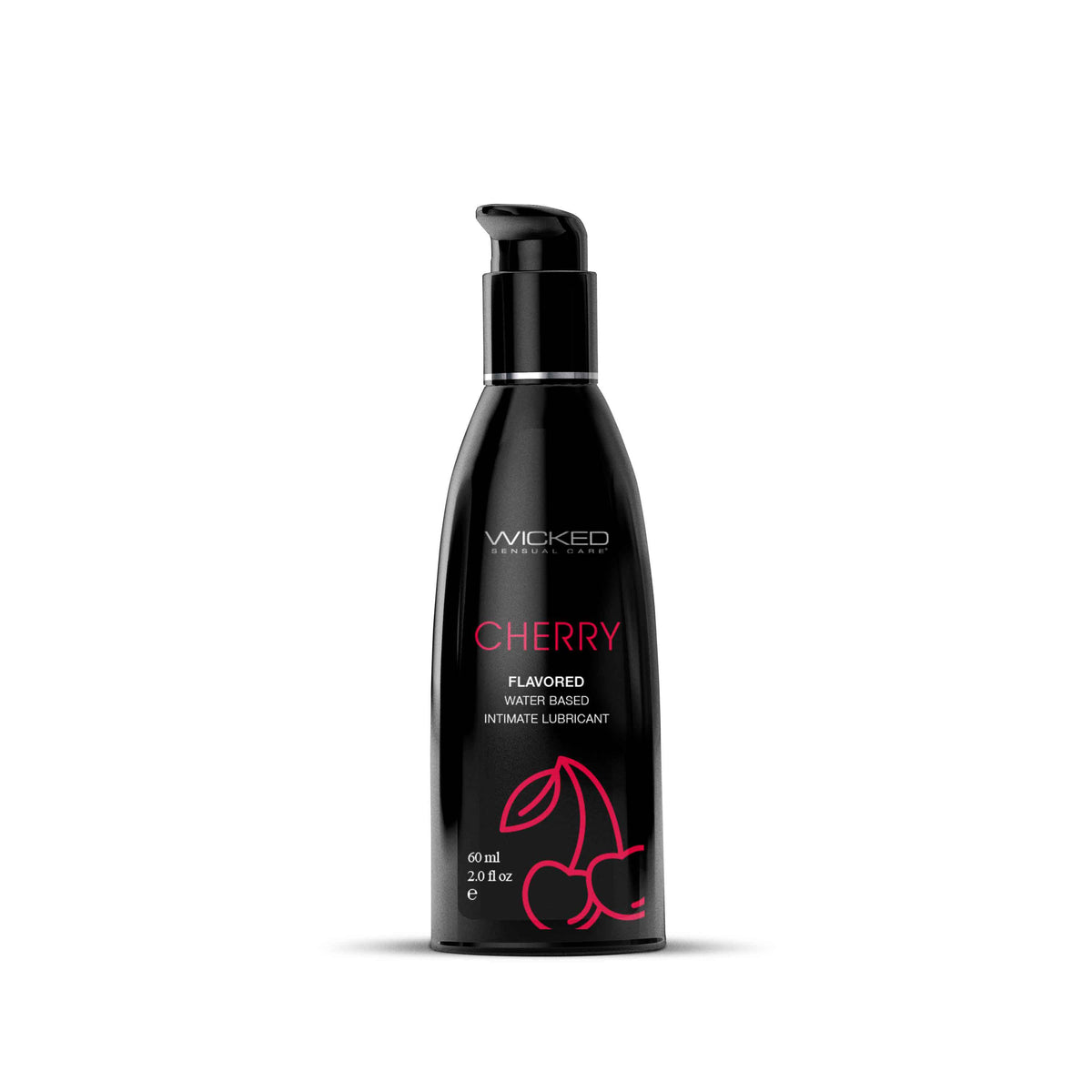 Cherry Flavored Water Based Intimate Lubricant - 2 Fl. Oz. by Wicked Sensual Care from LoveMart Co.