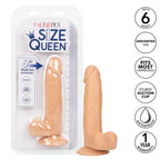 Size Queen 6 inch/15.25 Cm - Ivory by CalExotics from LoveMart Co.