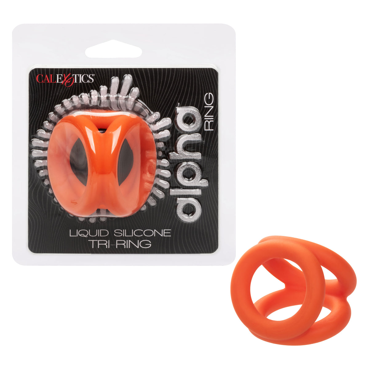Alpha Liquid Silicone Tri-Ring by CalExotics from LoveMart Co.