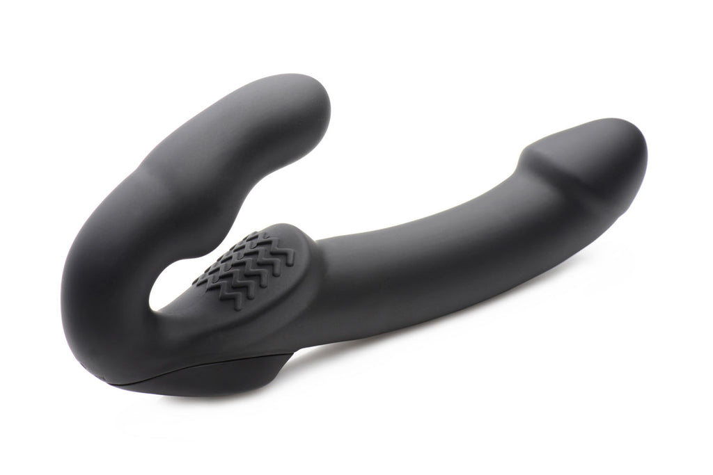 Evoke Rechargeable Vibrating Silicone Strapless Strap on by XR Brands from LoveMart Co.