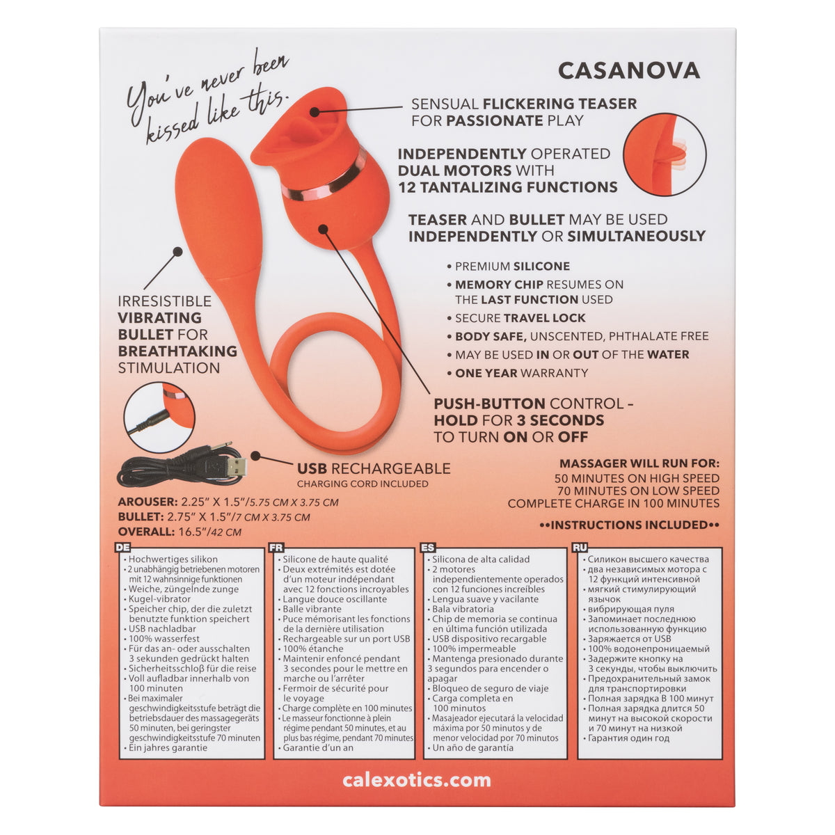 French Kiss Casanova by CalExotics from LoveMart Co.