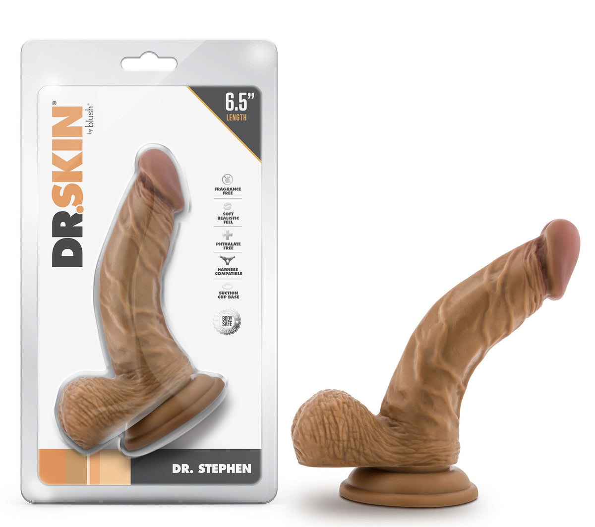 Dr. Skin - Dr. Stephen - 6.5 Inch Dildo With Balls by Blush from LoveMart Co.