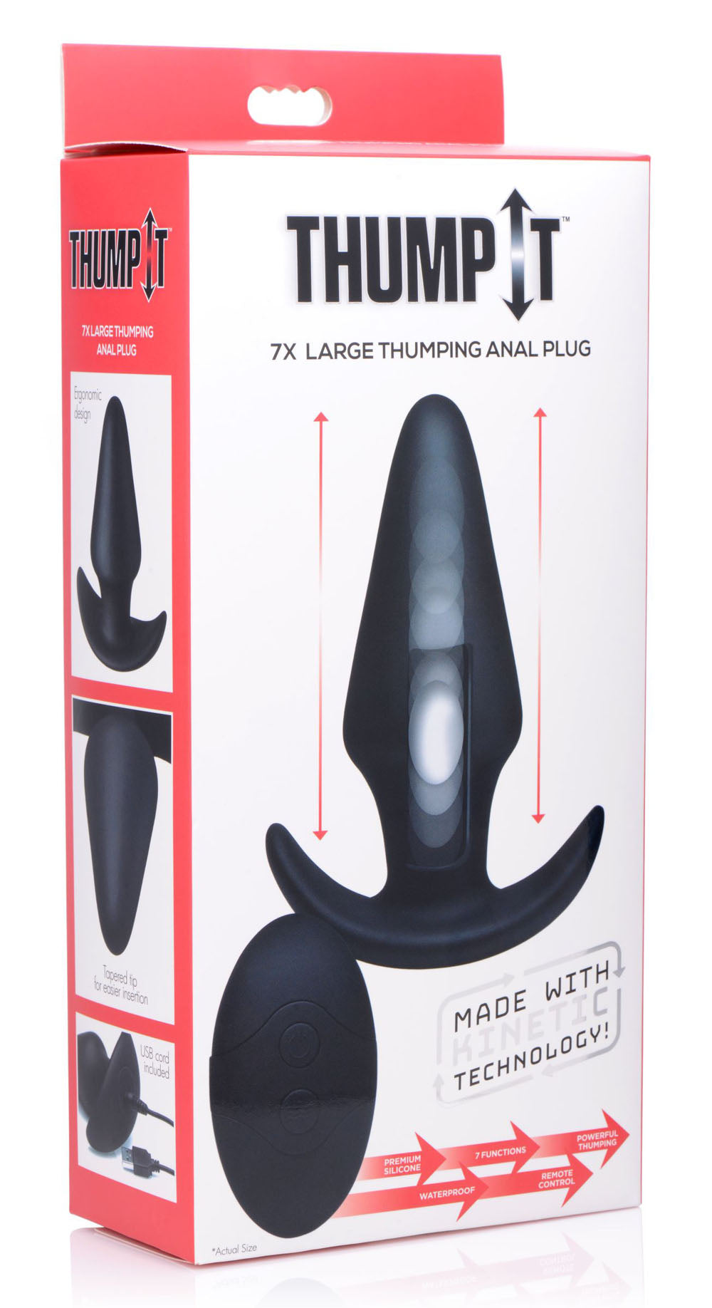 Thump It Large Silicone Butt Plug by XR Brands from LoveMart Co.