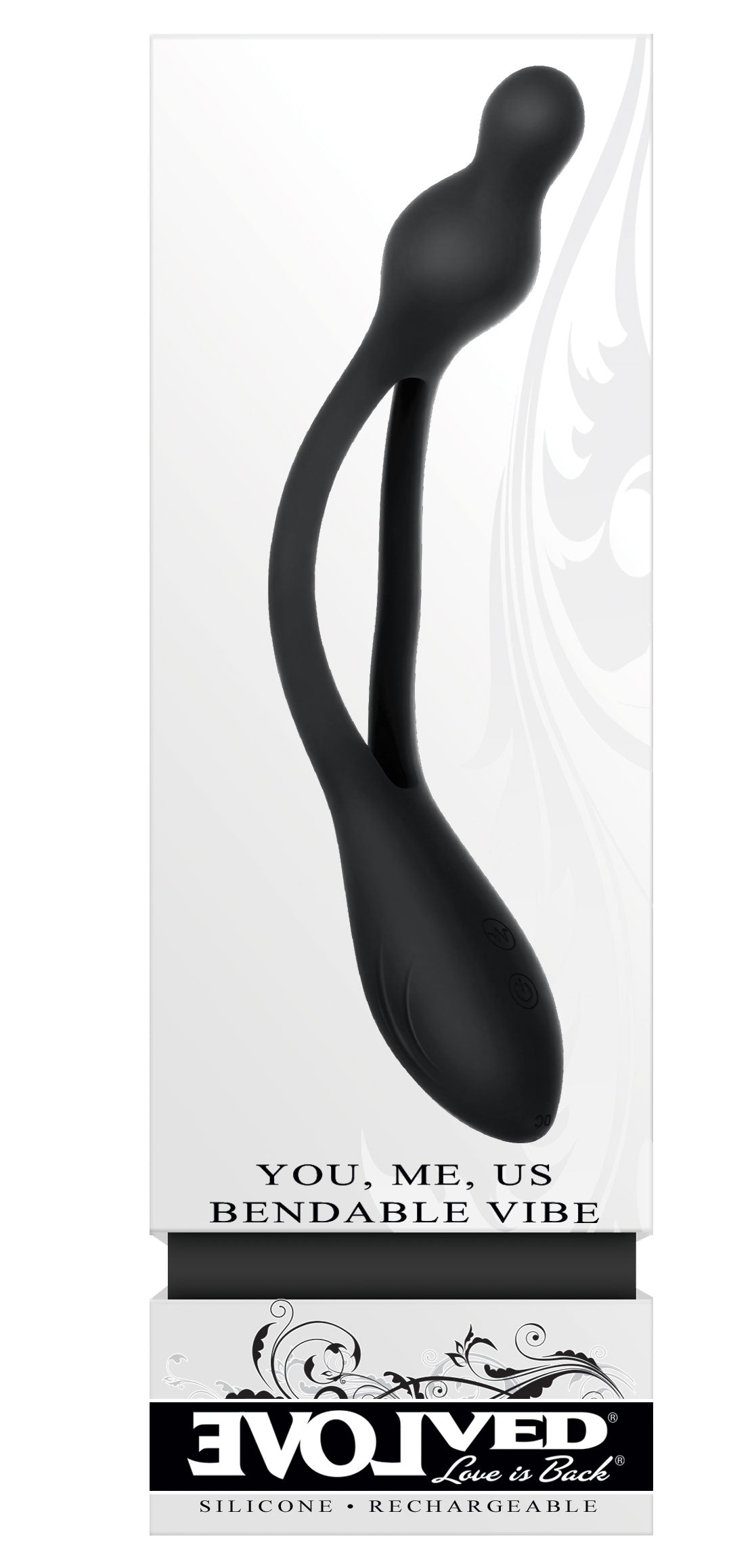 You, Me, Us Bendable Vibe by Evolved Novelties from LoveMart Co.