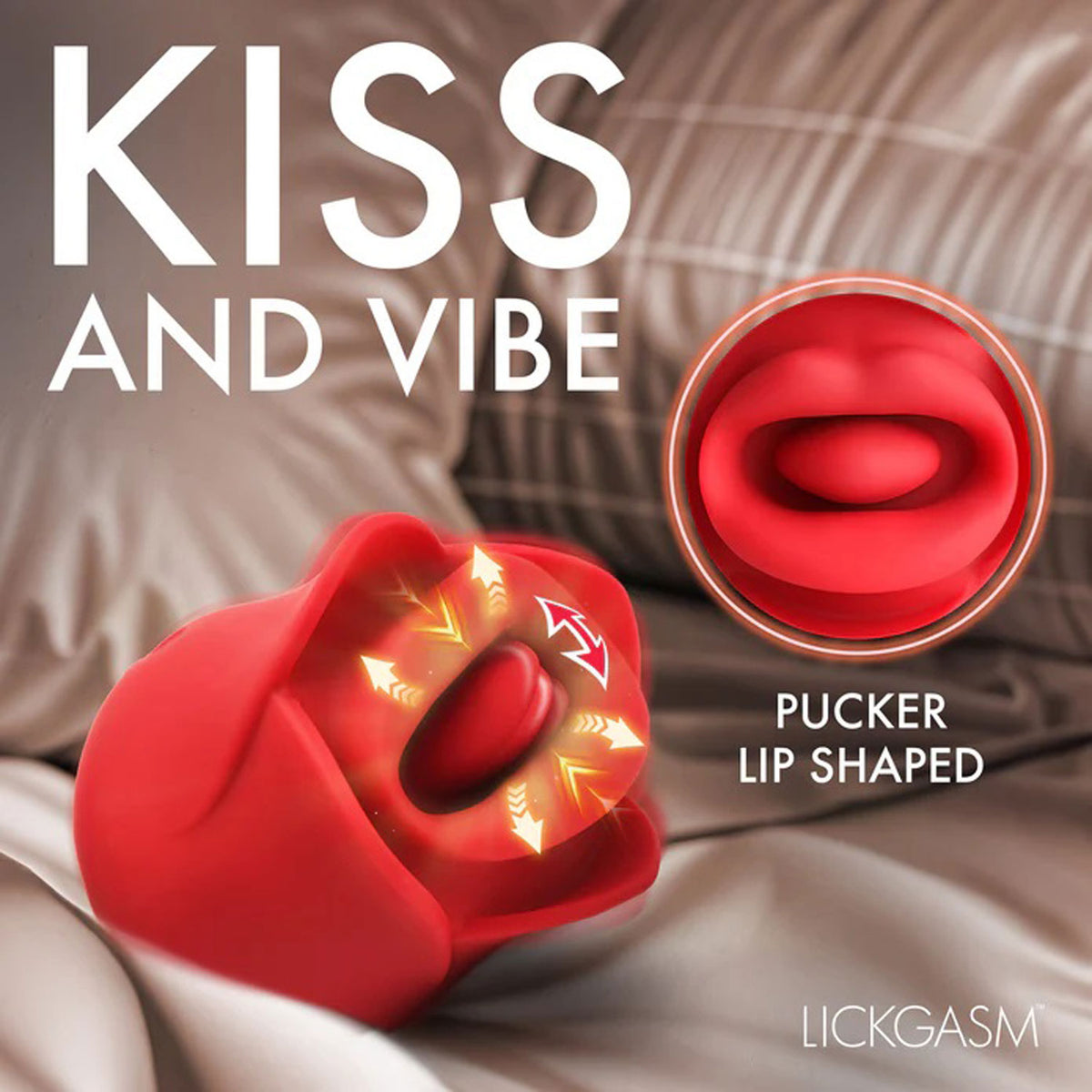Sweet Kiss Kissing & Vibrating Clitoral Stimulator by XR Brands from LoveMart Co.