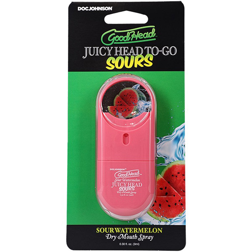 Goodhead Juicyhead Dry Mouth Spray to Go - Sour Watermelon .30 Oz by Doc Johnson from LoveMart Co.