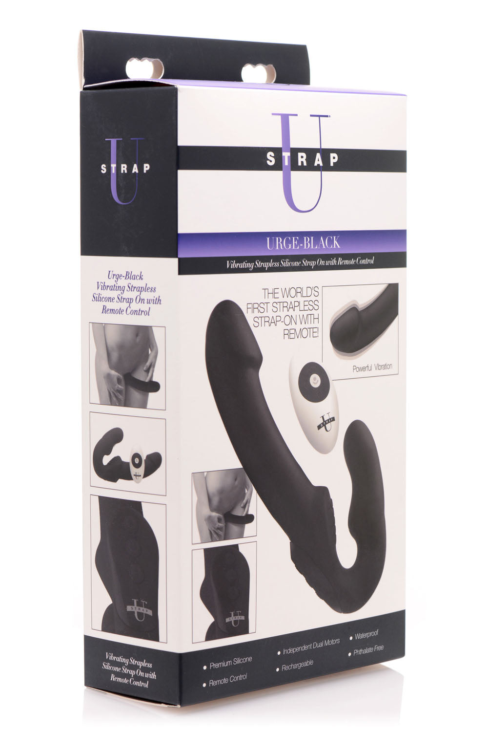 Urge Silicone Strapless Strap on With Remote by XR Brands from LoveMart Co.