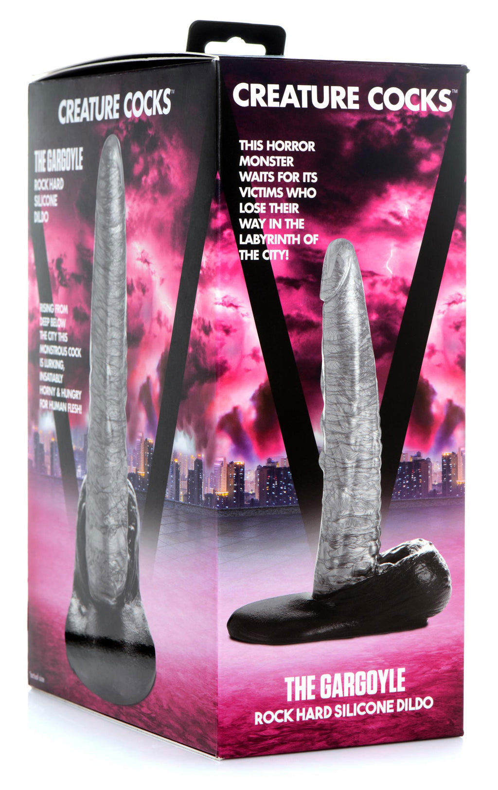 The Gargoyle Rock Hard Silicone Dildo by XR Brands from LoveMart Co.