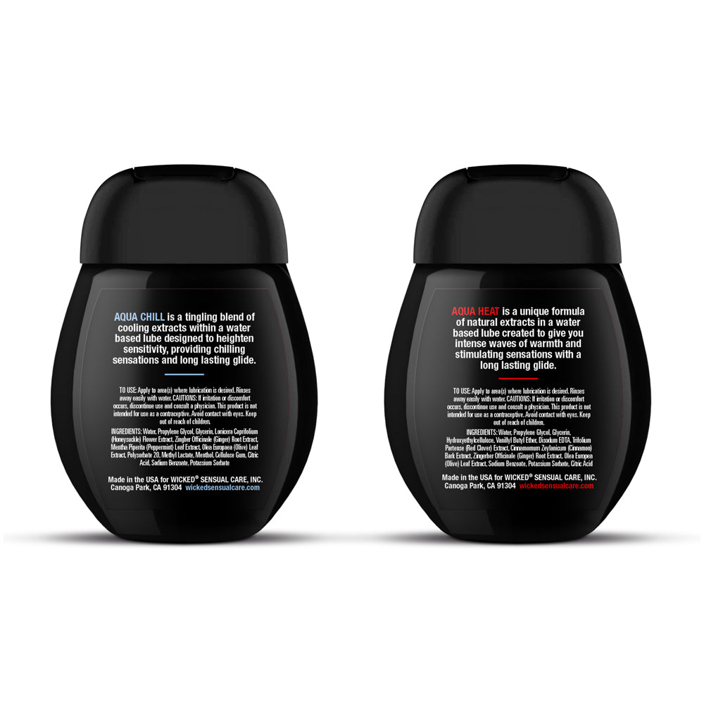 Sensation Kit Cooling and Warming Intimate Lubricants 1.5 Fl Oz by Wicked Sensual Care from LoveMart Co.