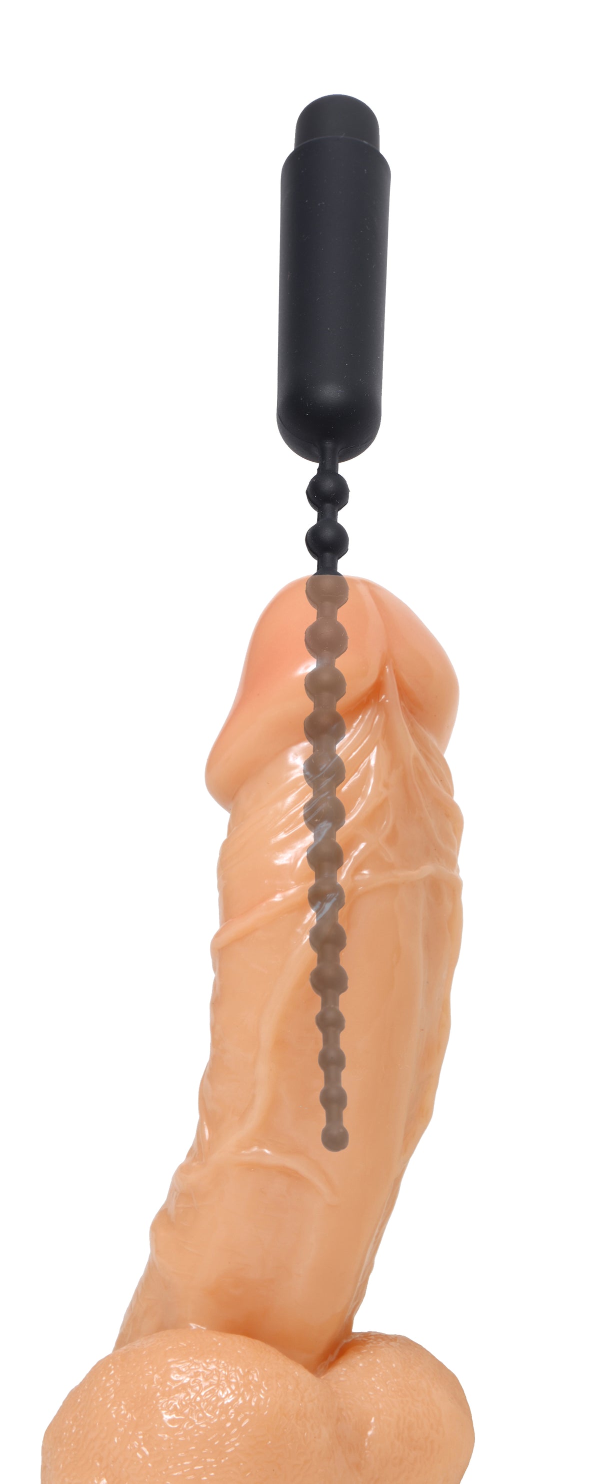Dark Rod Vibrating Beaded Silicone Sound by XR Brands from LoveMart Co.