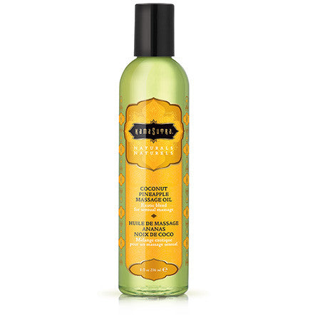 Naturals Massage Oil - Coconut Pineapple 8 Fl Oz by Kama Sutra from LoveMart Co.