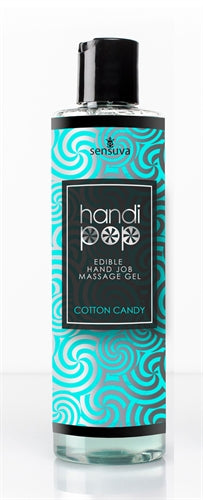 Handipop Edible Handjob Massage Gel - Cotton Candy - 4.2 Fl. Oz. by Sensuva from LoveMart Co.