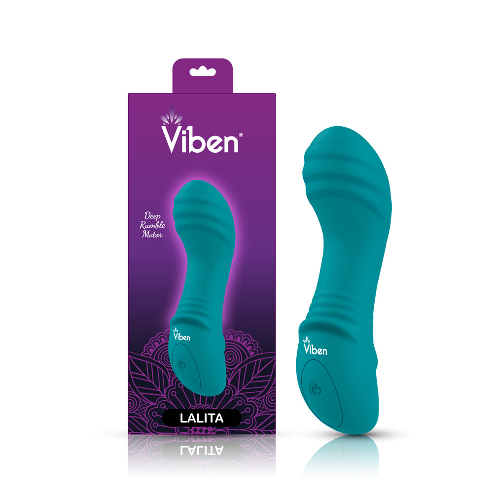 Lalita Mini Pleasure Ridges G-Spot Vibe - Ocean by Viben from LoveMart Co.
