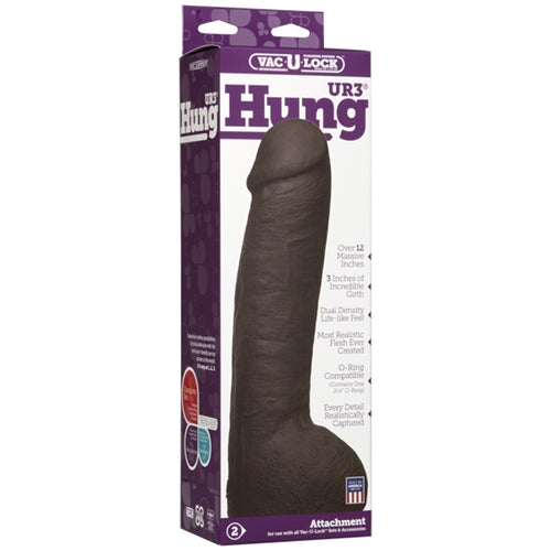 Vac-U-Lock Ultraskyn Hung - Chocolate by Doc Johnson from LoveMart Co.