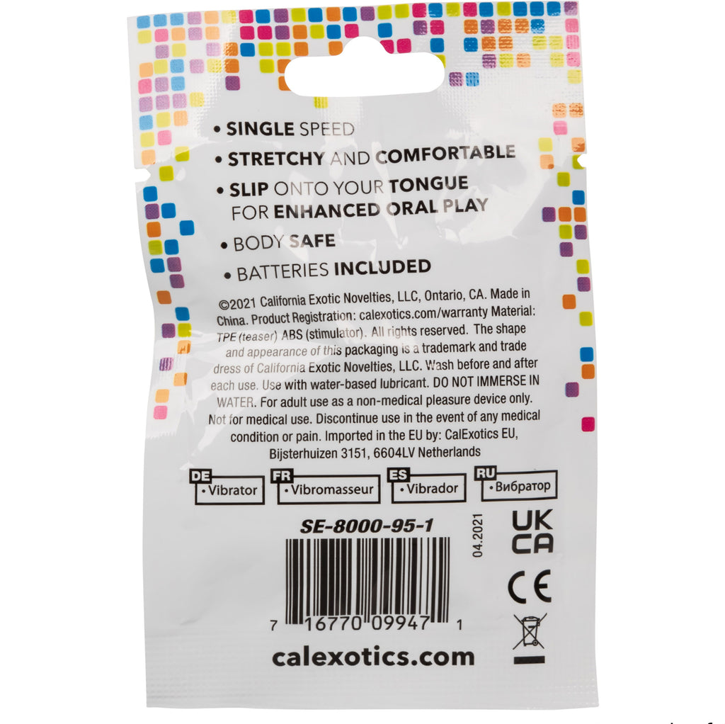 Foil Pack Vibrating Tongue Teaser by CalExotics from LoveMart Co.