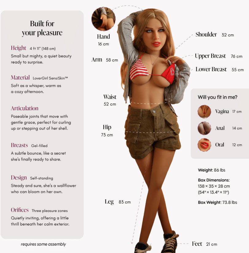 Doll Emma Vanilla 4ft 11" by Dolls from LoveMart Co.