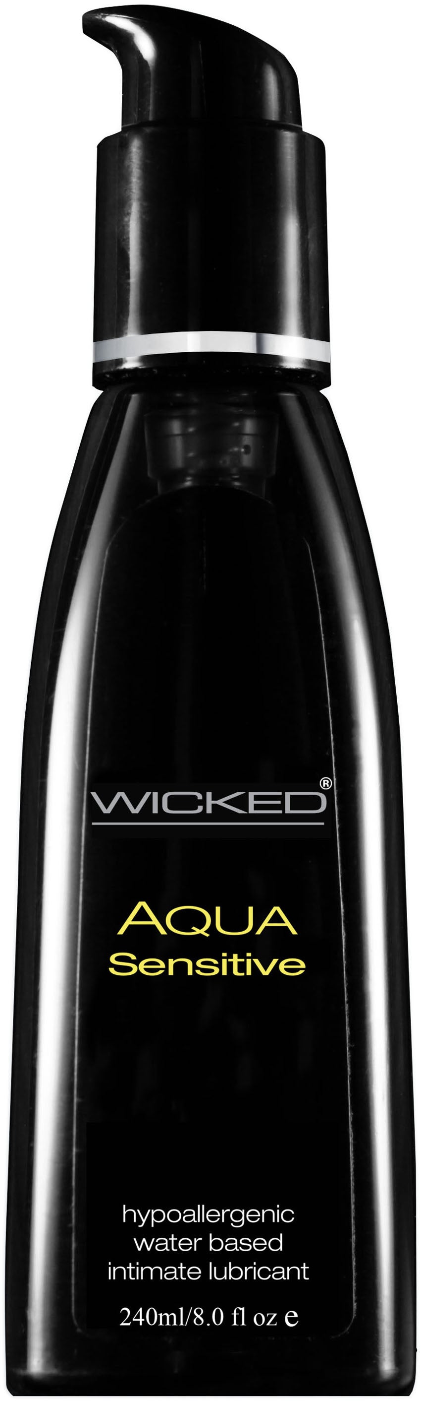 Sensitive Hypoallergenic Water Based Lubricant - 8 Fl. Oz. by Wicked Sensual Care from LoveMart Co.