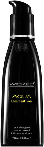 Sensitive Hypoallergenic Water Based Lubricant - 8 Fl. Oz. by Wicked Sensual Care from LoveMart Co.